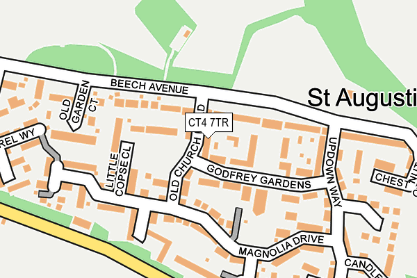 CT4 7TR map - OS OpenMap – Local (Ordnance Survey)