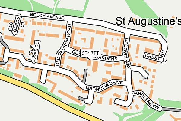 CT4 7TT map - OS OpenMap – Local (Ordnance Survey)