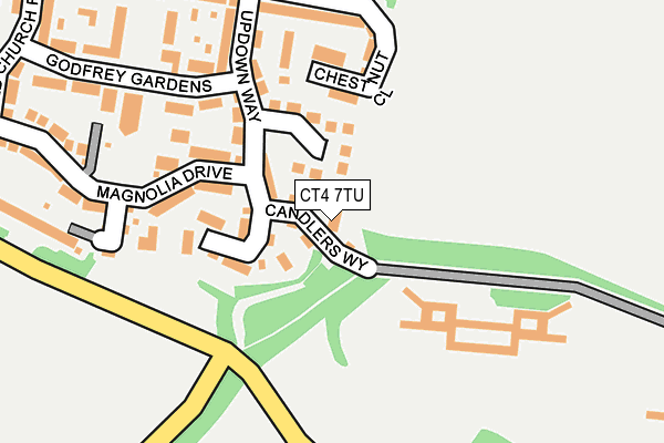 CT4 7TU map - OS OpenMap – Local (Ordnance Survey)