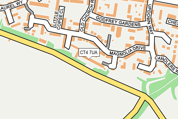 CT4 7UA map - OS OpenMap – Local (Ordnance Survey)