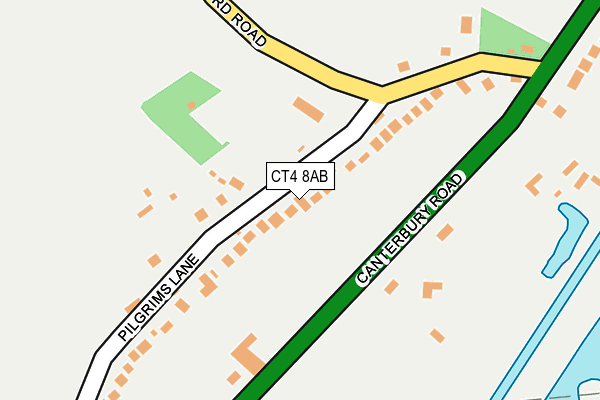 CT4 8AB map - OS OpenMap – Local (Ordnance Survey)
