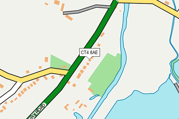CT4 8AE map - OS OpenMap – Local (Ordnance Survey)