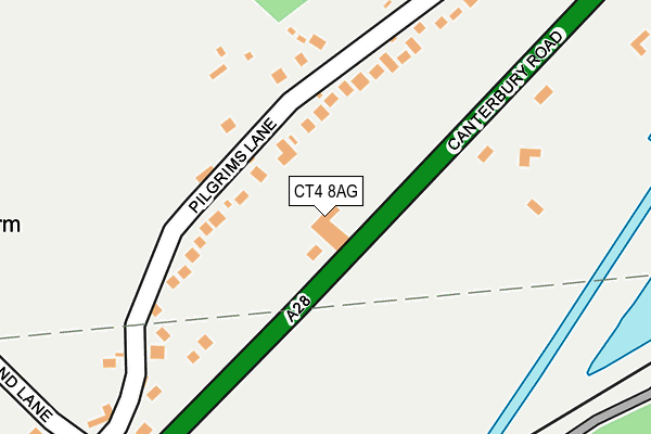 CT4 8AG map - OS OpenMap – Local (Ordnance Survey)
