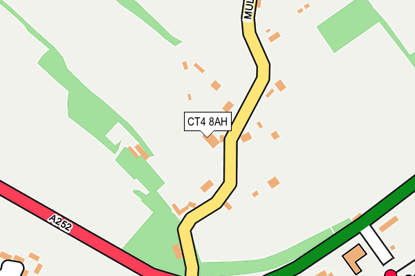 CT4 8AH map - OS OpenMap – Local (Ordnance Survey)