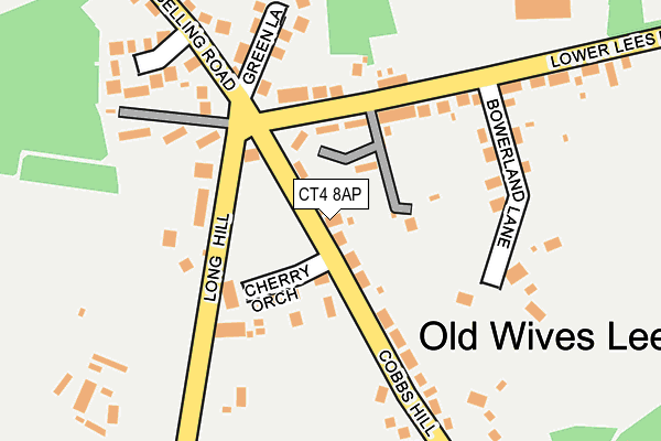 CT4 8AP map - OS OpenMap – Local (Ordnance Survey)