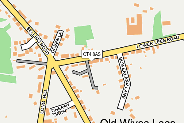 CT4 8AS map - OS OpenMap – Local (Ordnance Survey)