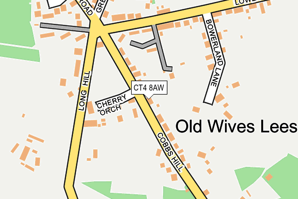 CT4 8AW map - OS OpenMap – Local (Ordnance Survey)