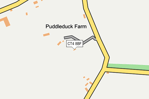 CT4 8BF map - OS OpenMap – Local (Ordnance Survey)