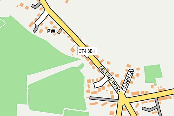 CT4 8BH map - OS OpenMap – Local (Ordnance Survey)