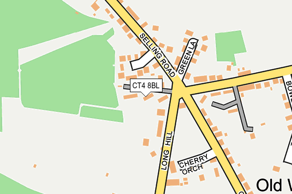 CT4 8BL map - OS OpenMap – Local (Ordnance Survey)