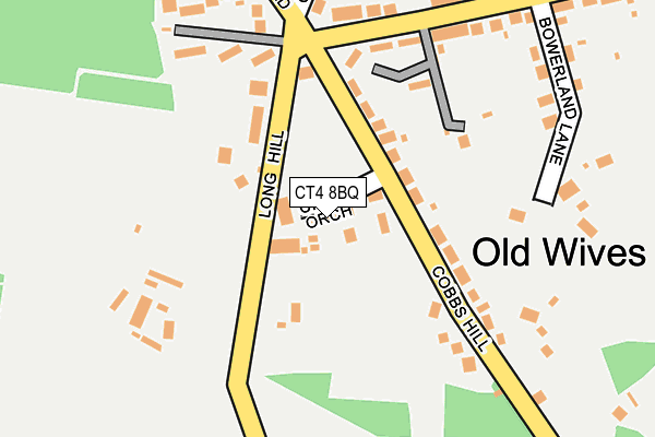 CT4 8BQ map - OS OpenMap – Local (Ordnance Survey)