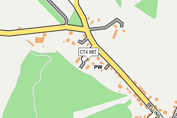 CT4 8BT map - OS OpenMap – Local (Ordnance Survey)