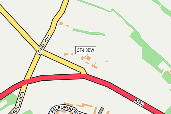 CT4 8BW map - OS OpenMap – Local (Ordnance Survey)