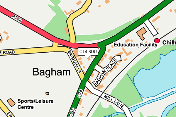 CT4 8DU map - OS OpenMap – Local (Ordnance Survey)