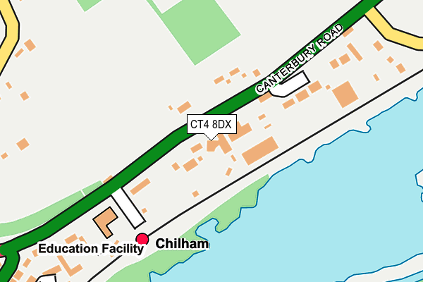 CT4 8DX map - OS OpenMap – Local (Ordnance Survey)