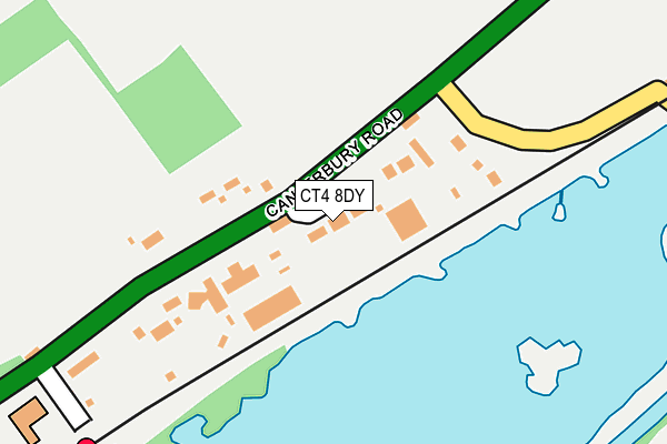 CT4 8DY map - OS OpenMap – Local (Ordnance Survey)