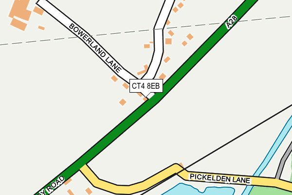 CT4 8EB map - OS OpenMap – Local (Ordnance Survey)