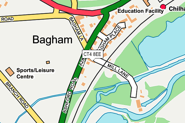 CT4 8EE map - OS OpenMap – Local (Ordnance Survey)