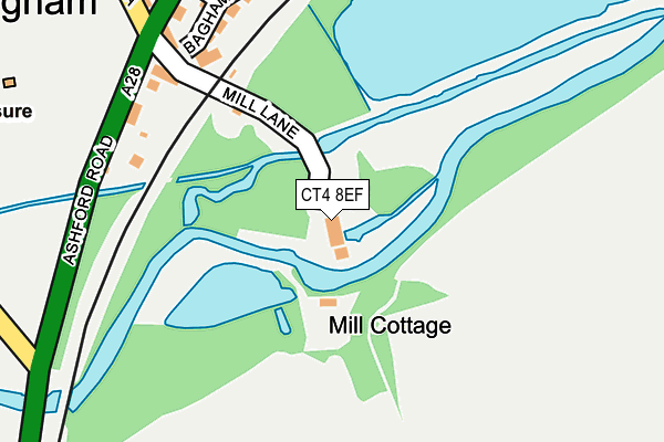 CT4 8EF map - OS OpenMap – Local (Ordnance Survey)