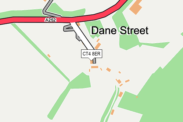 CT4 8ER map - OS OpenMap – Local (Ordnance Survey)