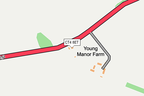 CT4 8ET map - OS OpenMap – Local (Ordnance Survey)