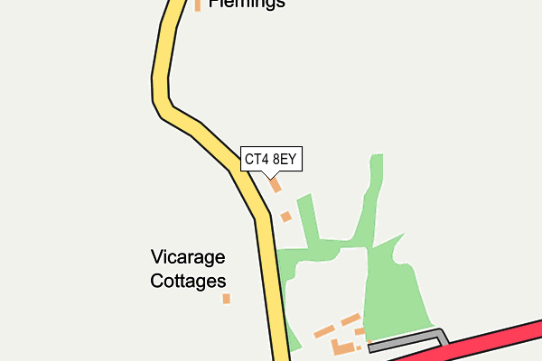 CT4 8EY map - OS OpenMap – Local (Ordnance Survey)