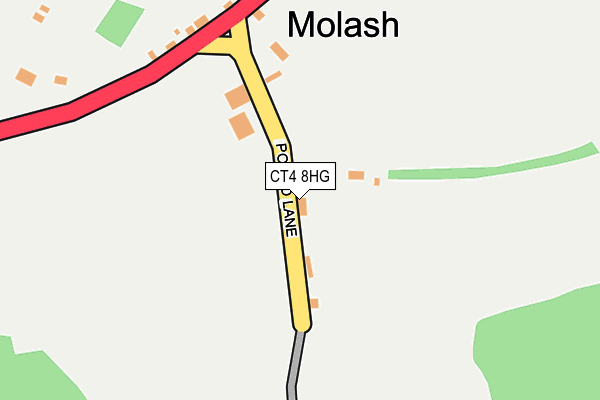 CT4 8HG map - OS OpenMap – Local (Ordnance Survey)