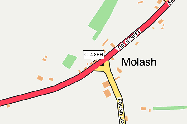 CT4 8HH map - OS OpenMap – Local (Ordnance Survey)