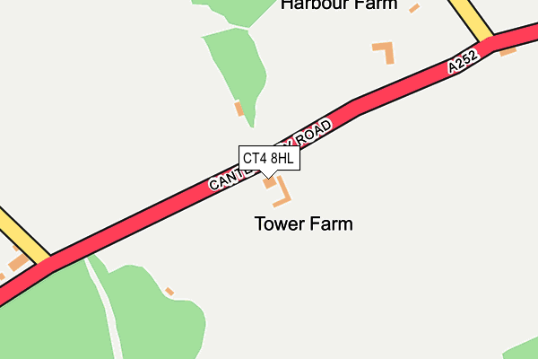 CT4 8HL map - OS OpenMap – Local (Ordnance Survey)