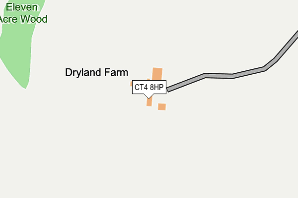 CT4 8HP map - OS OpenMap – Local (Ordnance Survey)