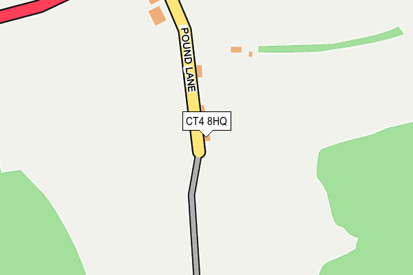 CT4 8HQ map - OS OpenMap – Local (Ordnance Survey)