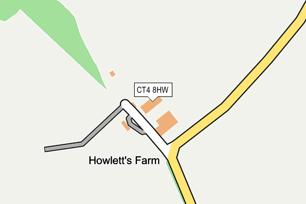 CT4 8HW map - OS OpenMap – Local (Ordnance Survey)