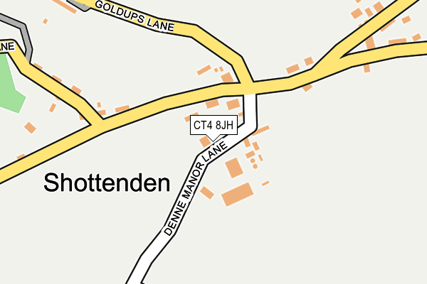 CT4 8JH map - OS OpenMap – Local (Ordnance Survey)