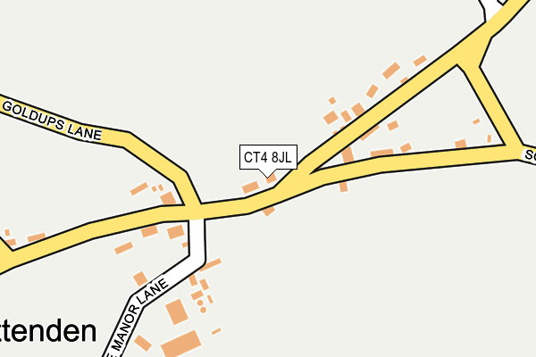 CT4 8JL map - OS OpenMap – Local (Ordnance Survey)