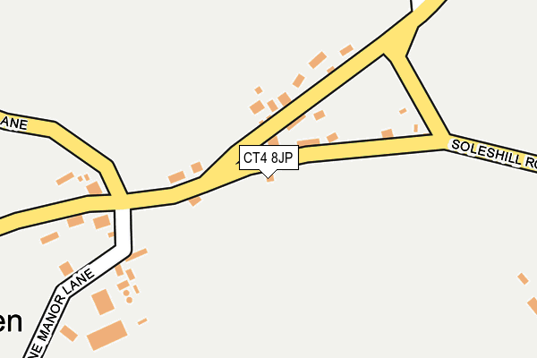 CT4 8JP map - OS OpenMap – Local (Ordnance Survey)
