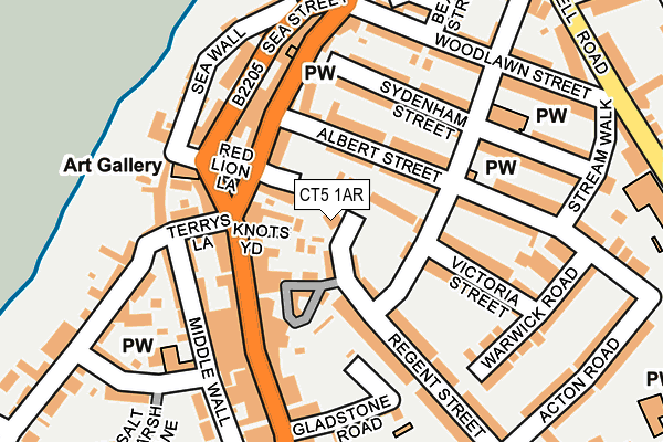 CT5 1AR map - OS OpenMap – Local (Ordnance Survey)