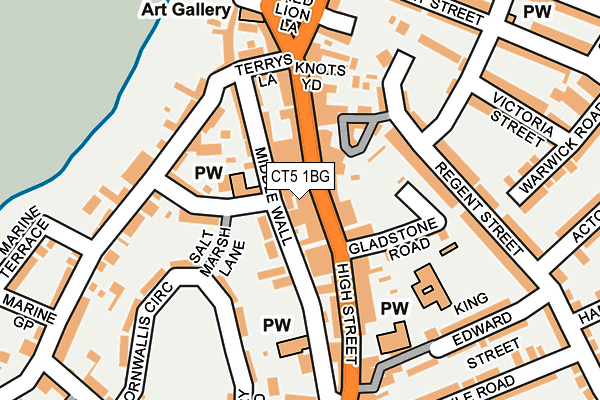 CT5 1BG map - OS OpenMap – Local (Ordnance Survey)