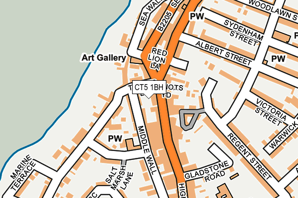 CT5 1BH map - OS OpenMap – Local (Ordnance Survey)