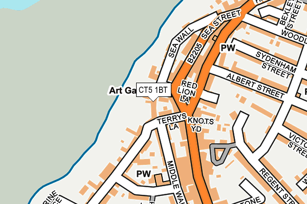 CT5 1BT map - OS OpenMap – Local (Ordnance Survey)