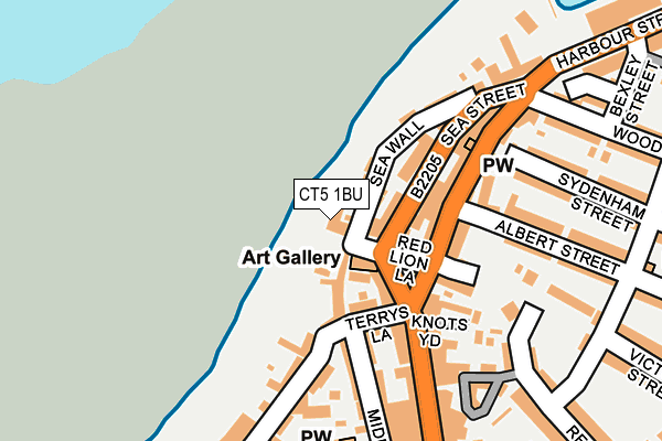 CT5 1BU map - OS OpenMap – Local (Ordnance Survey)