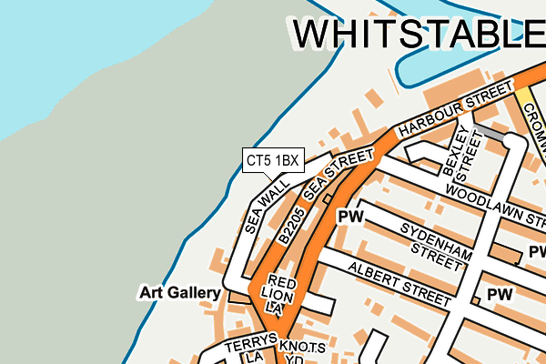 CT5 1BX map - OS OpenMap – Local (Ordnance Survey)