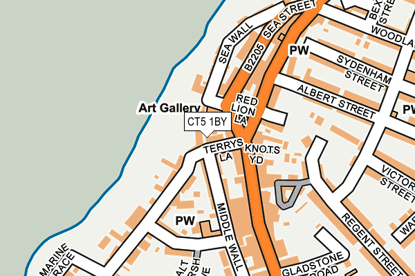 CT5 1BY map - OS OpenMap – Local (Ordnance Survey)
