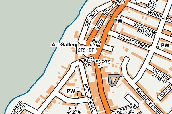 CT5 1DF map - OS OpenMap – Local (Ordnance Survey)