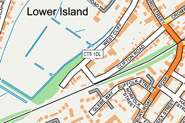 CT5 1DL map - OS OpenMap – Local (Ordnance Survey)