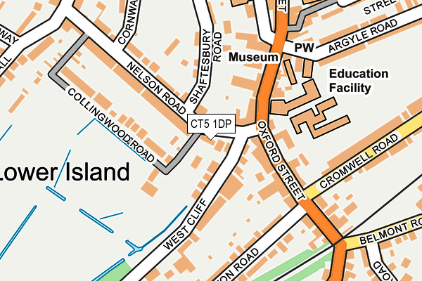 CT5 1DP map - OS OpenMap – Local (Ordnance Survey)