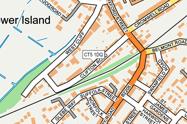 CT5 1DQ map - OS OpenMap – Local (Ordnance Survey)