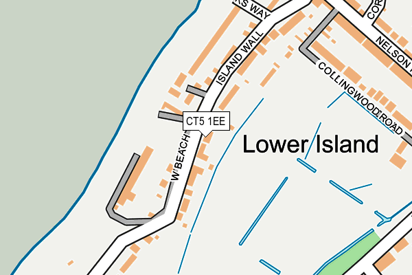 Map of WHITSTABLE ANCHORAGE KLUB CIC at local scale