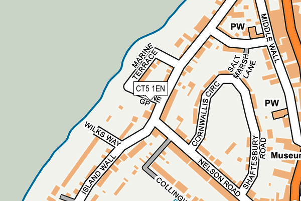 CT5 1EN map - OS OpenMap – Local (Ordnance Survey)