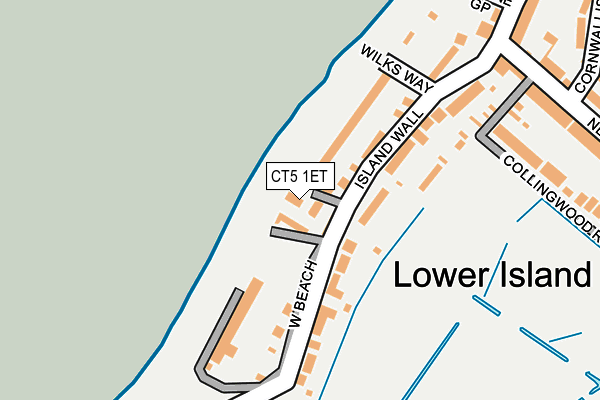 CT5 1ET map - OS OpenMap – Local (Ordnance Survey)