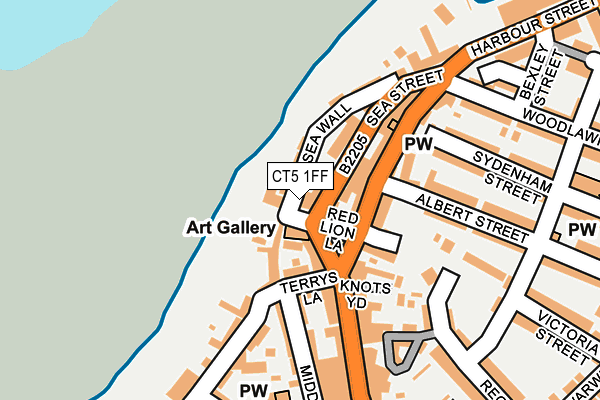 CT5 1FF map - OS OpenMap – Local (Ordnance Survey)
